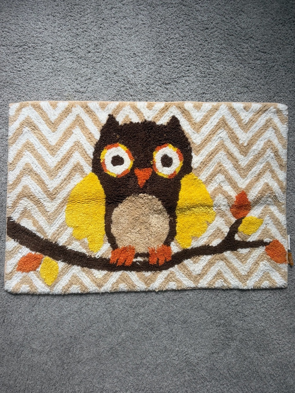 Harvest Season Owl Bath Mat